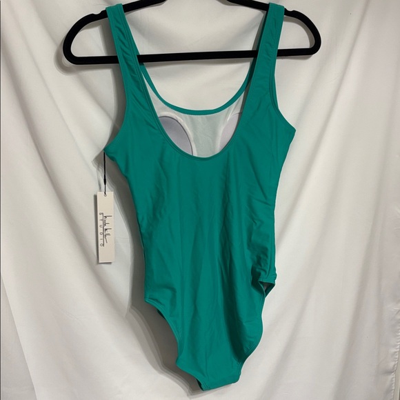 Nicole Miller Teal One-Piece Swimsuit SZ S NWT - Picture 3 of 7